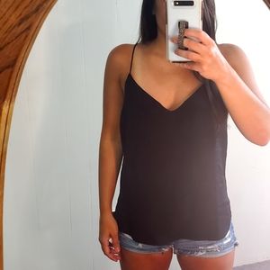 J. Crew Strappy Black Tank
